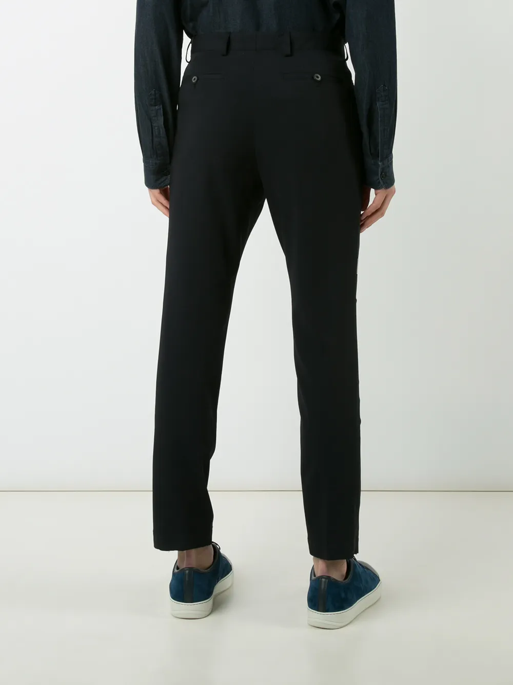 Lanvin band detail trousers Blauw