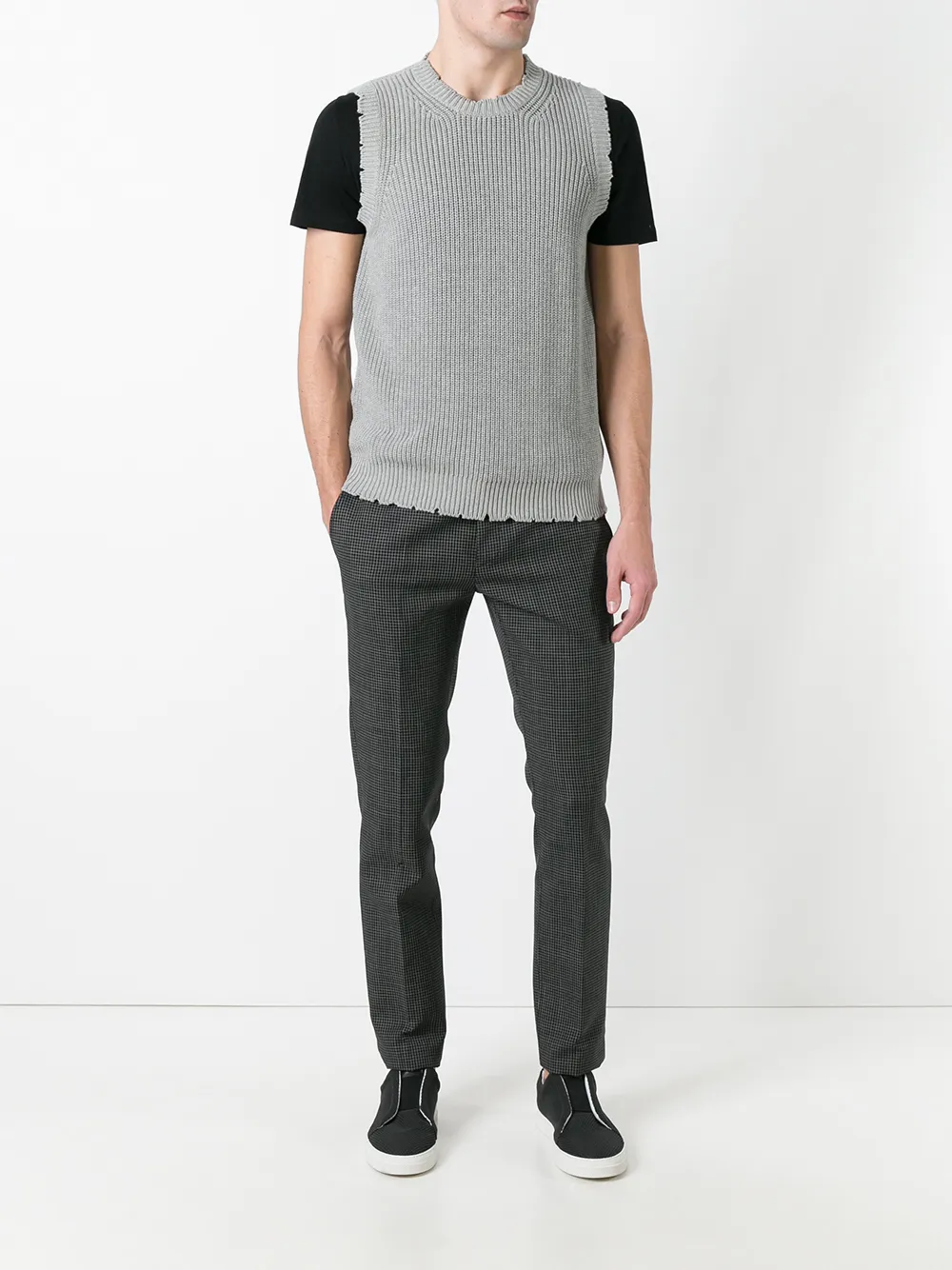 MSGM knitted vest - Grijs