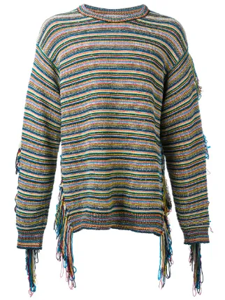 Stella McCartney Fringed Jumper - Farfetch Stella McCartney fringed jumper ...