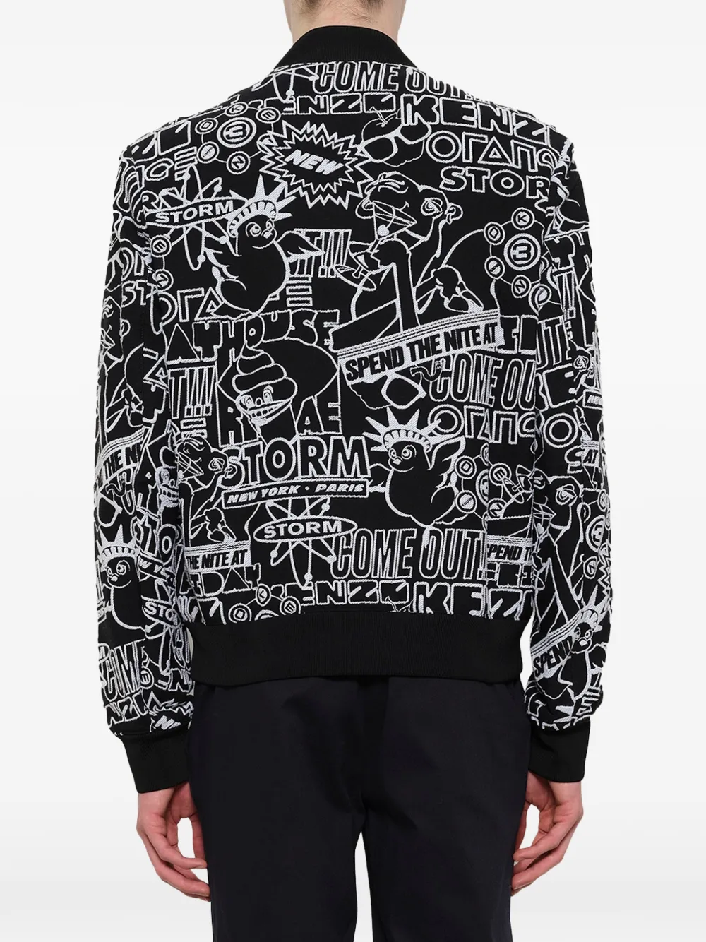 Kenzo Storm Flyer bomber jacket Zwart