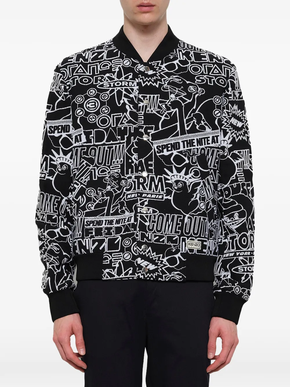 Kenzo Storm Flyer bomber jacket - Nero