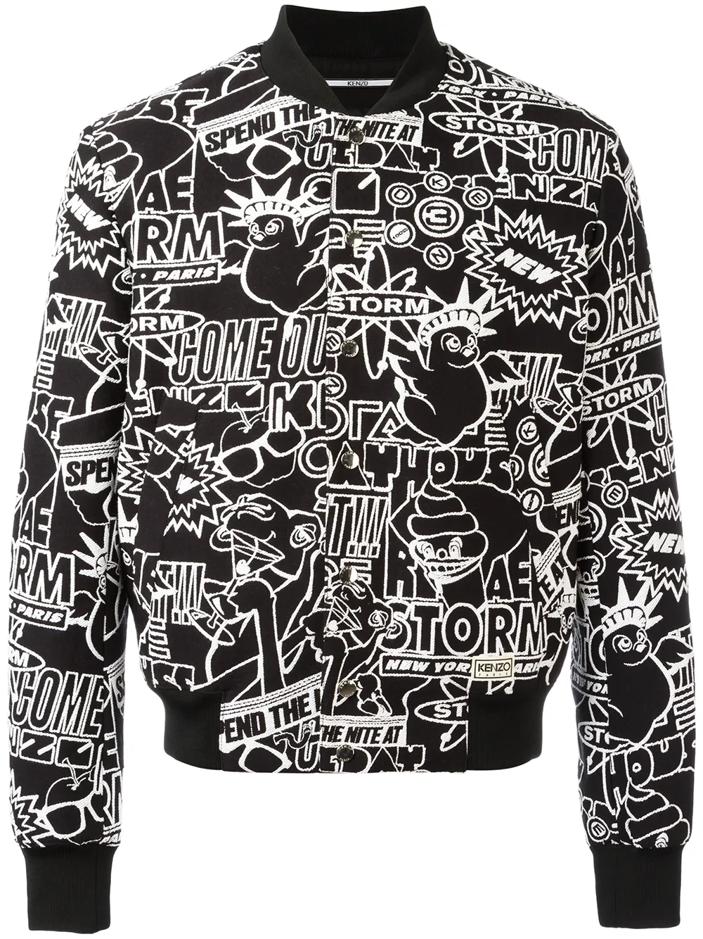 Kenzo Storm Flyer bomber jacket - Nero