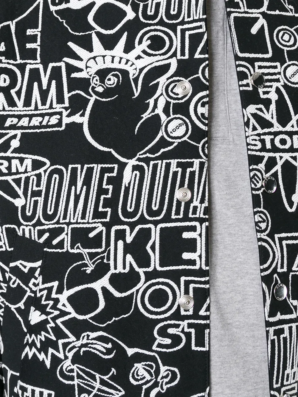 Kenzo Storm Flyer bomber jacket Zwart