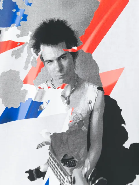 NEIL BARRETT NEIL BARRETT T-SHIRT MIT GRAFISCHEM PRINT - WEIß