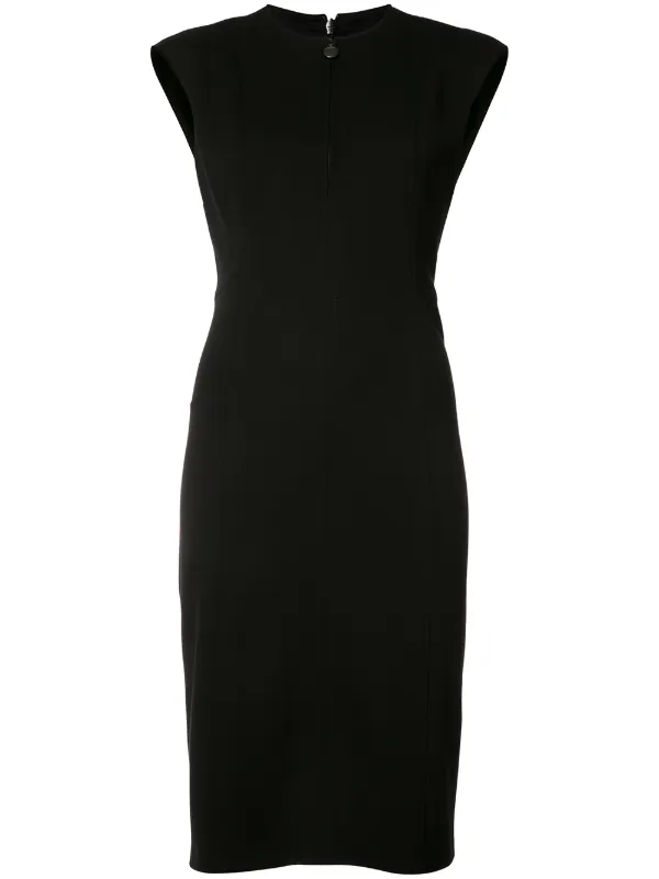 Akris Punto Zipped Neck Dress | Black | FARFETCH OM