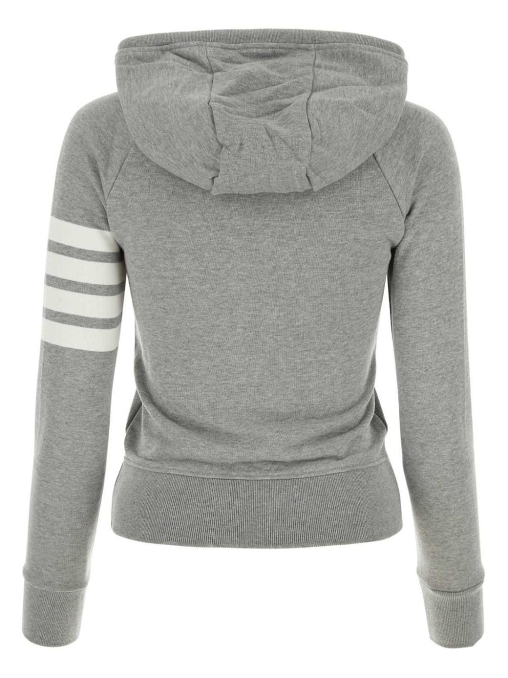 Thom Browne 4-Bar striped cotton hoodie - Grey