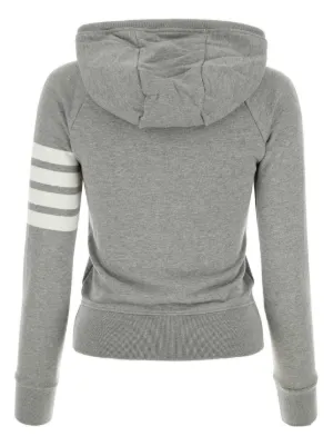Sweat à Capuche Thom Browne Femme Gris XS – Coton, Fermeture éclair, Créateur