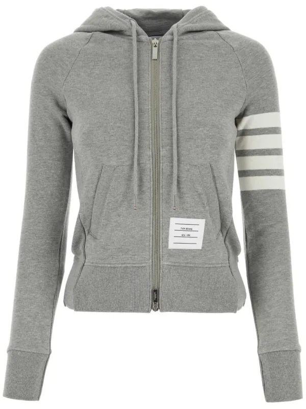 トムブラウン 4BAR ストライプ ジップアップパーカー Thom Browne 4BARストライプ ジップアップパーカー 通販 - FARFETCH