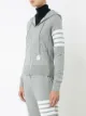 Thom Browne 4-Bar loopback zip-up hoodie