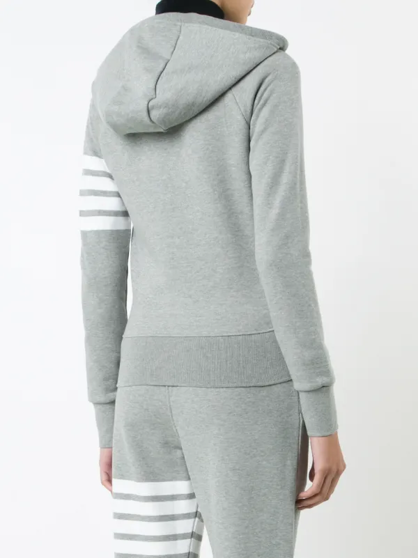 トムブラウン 4BAR ストライプ ジップアップパーカー Thom Browne 4BARストライプ ジップアップパーカー 通販 - FARFETCH