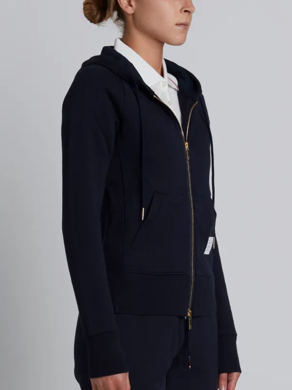 Womens Full Zip Hoodie With Engineered 4-Bar Stripe