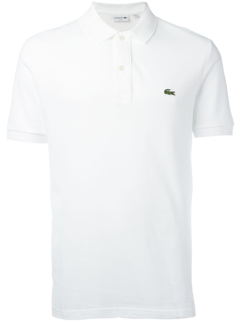 Lacoste logo patch polo shirt Wit
