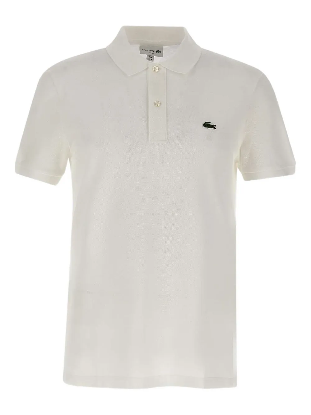 Lacoste ロゴパッチ ポロシャツ - ホワイト Lacoste ロゴパッチ ポロシャツ - ホワイト