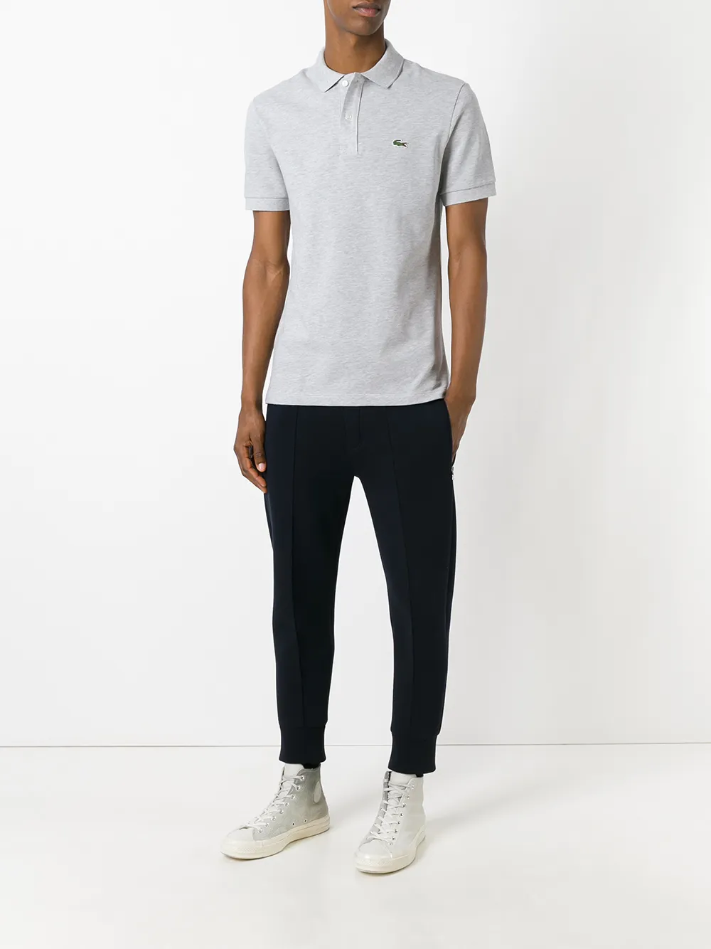 Lacoste logo polo shirt Grijs