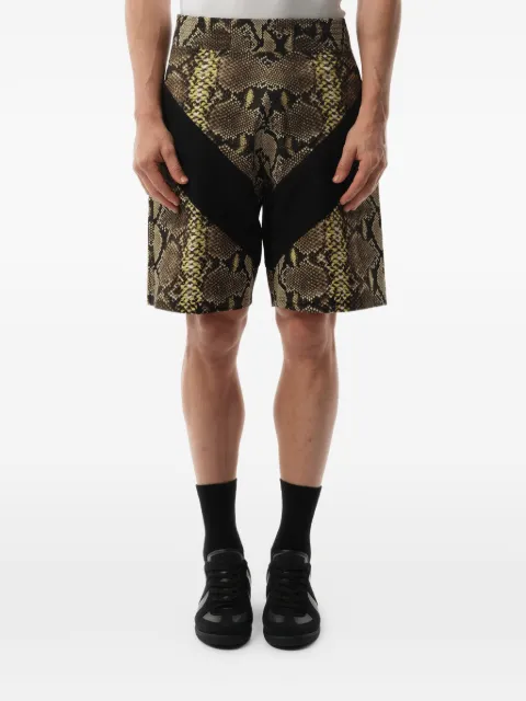 Givenchy snakeskin print bermuda shorts
