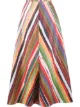 Image 1 of Rosie Assoulin rainbow stripe A-line skirt
