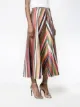 Rosie Assoulin rainbow stripe A-line skirt