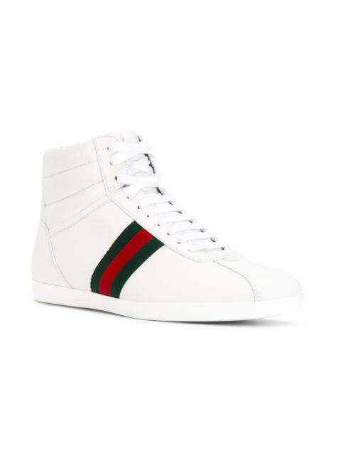 Gucci Web Detail hi-top Sneakers - Farfetch