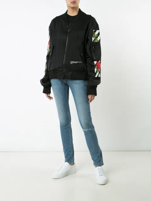 OFF-WHITE Auction House oversize bomber jacket