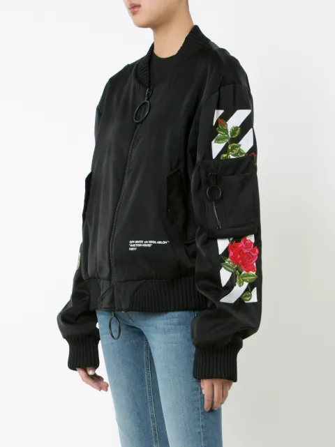 OFF-WHITE Auction House oversize bomber jacket