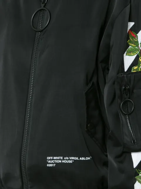 OFF-WHITE Auction House oversize bomber jacket