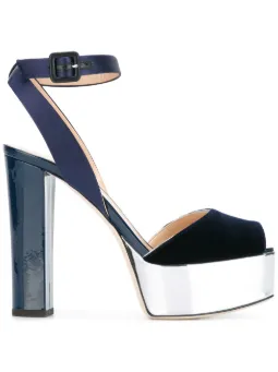 Mules à Talons Aiguilles Giuseppe Zanotti - Taille 38 (US 5) - Marron Cuir - Occasion
