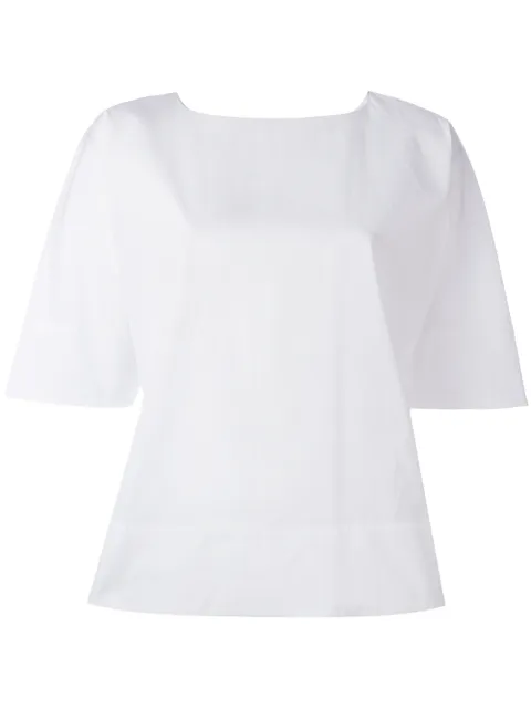 Alberto Biani rear pleat blouse