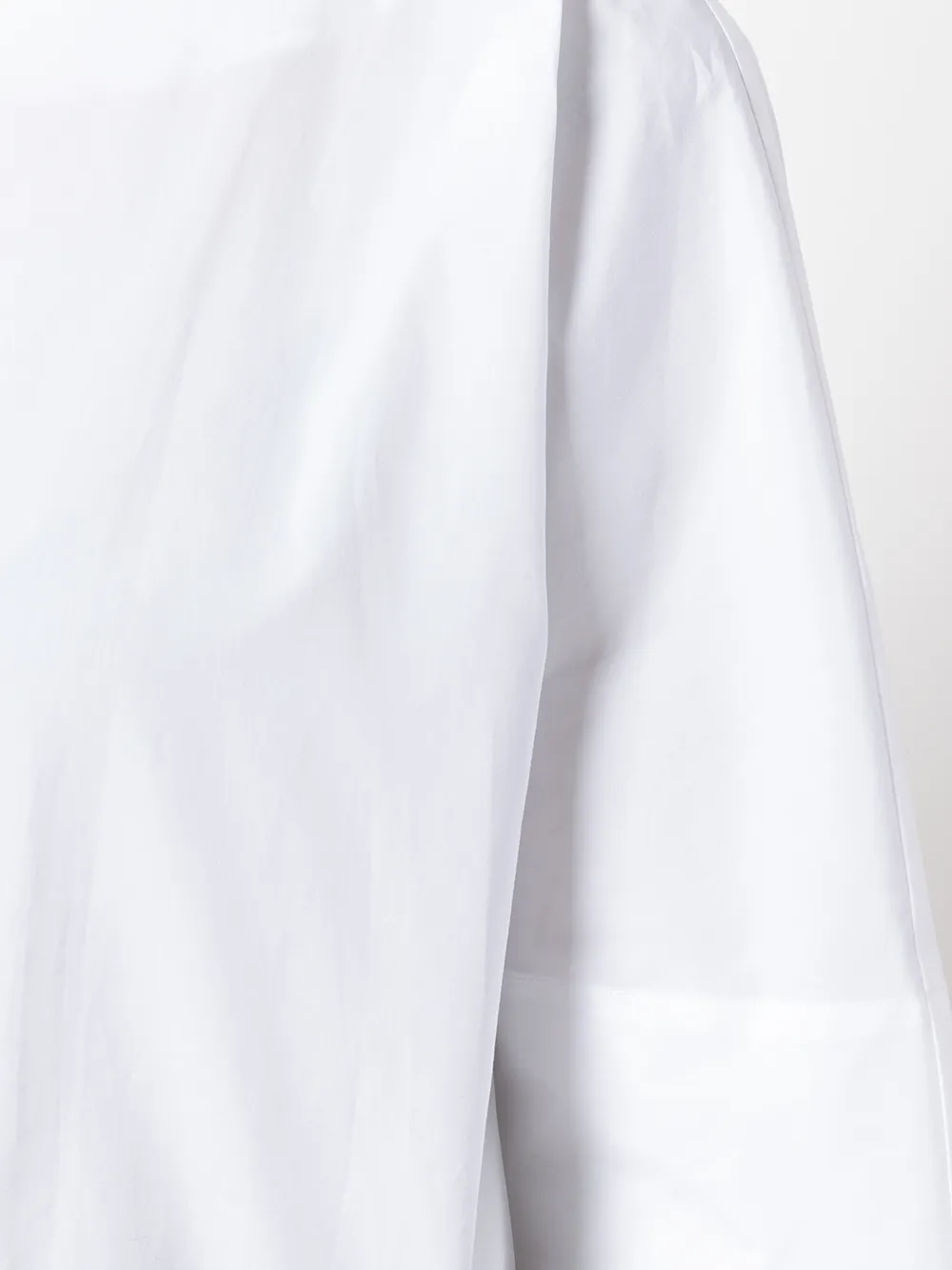 Alberto Biani Rear Pleat Blouse In White