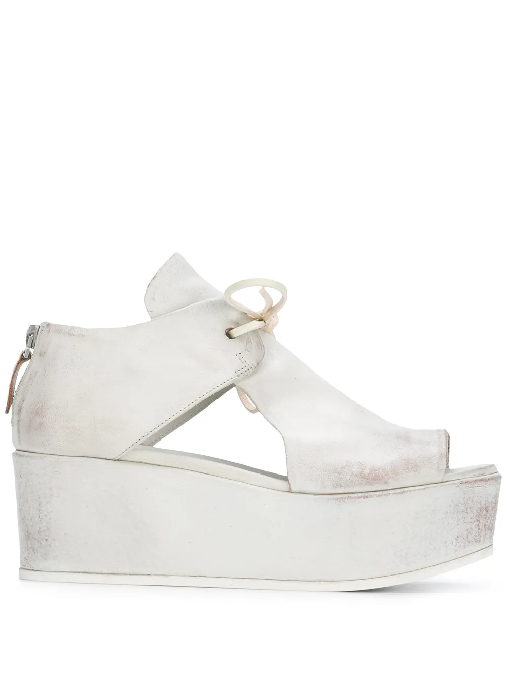 Marsèll velvet platform sandals White