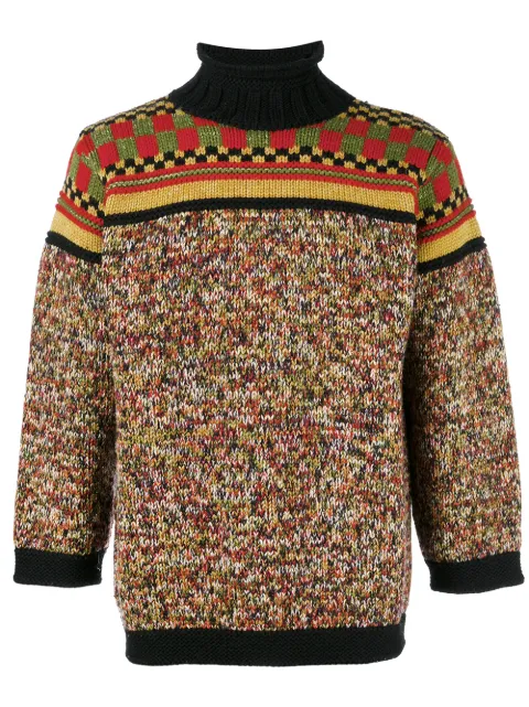 Jean Paul Gaultier Pre-Owned mixed pattern jumper