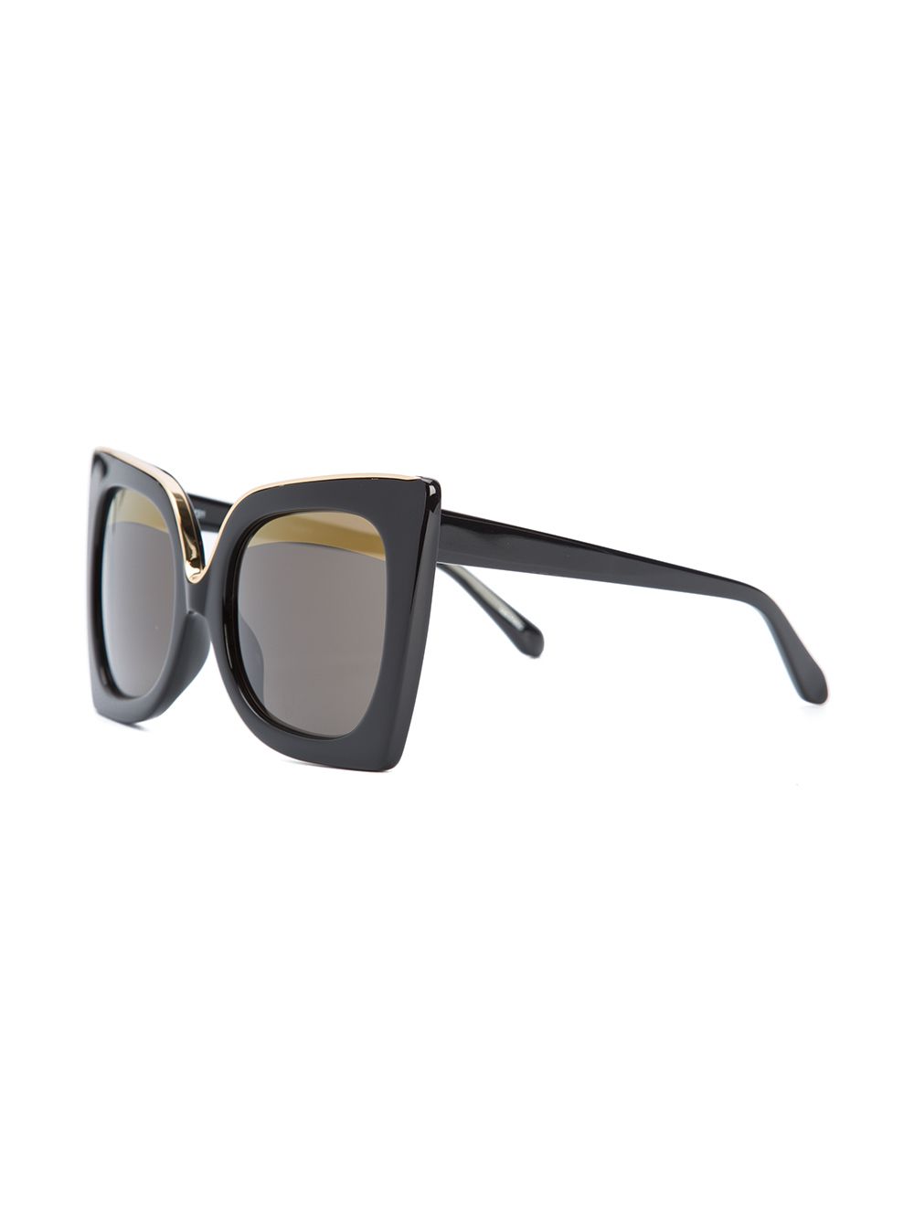 Linda Farrow No . 21 oversized sunglasses - Zwart