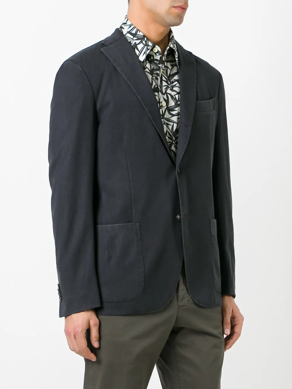 Boglioli two button blazer Zwart