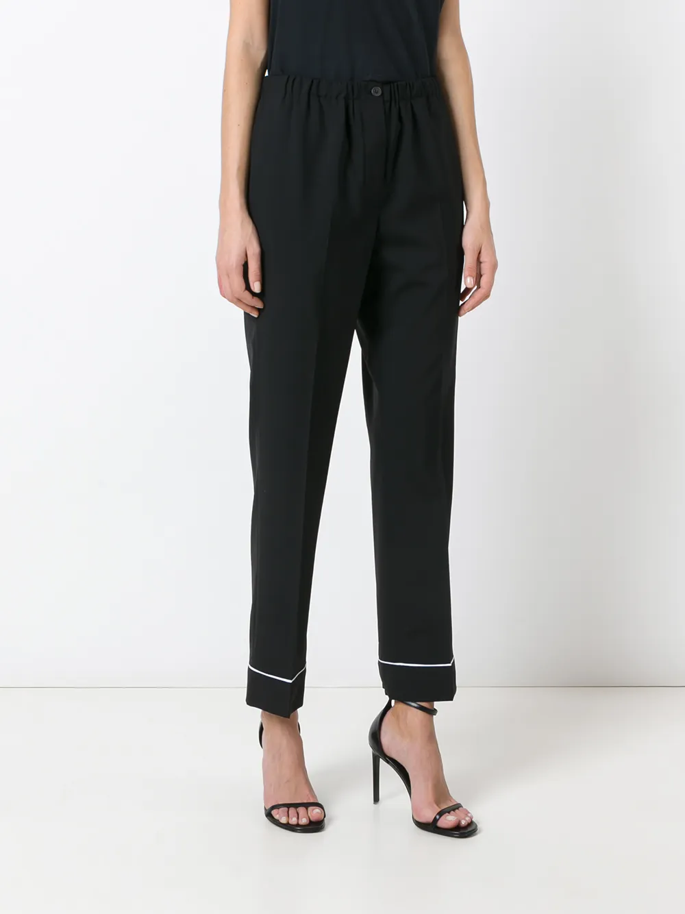 Prada cropped broek Zwart