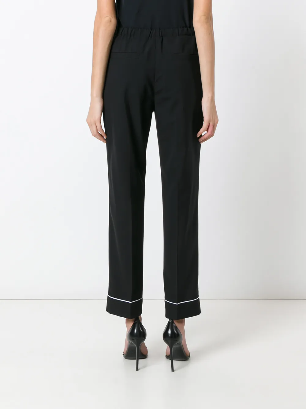 Prada cropped broek Zwart