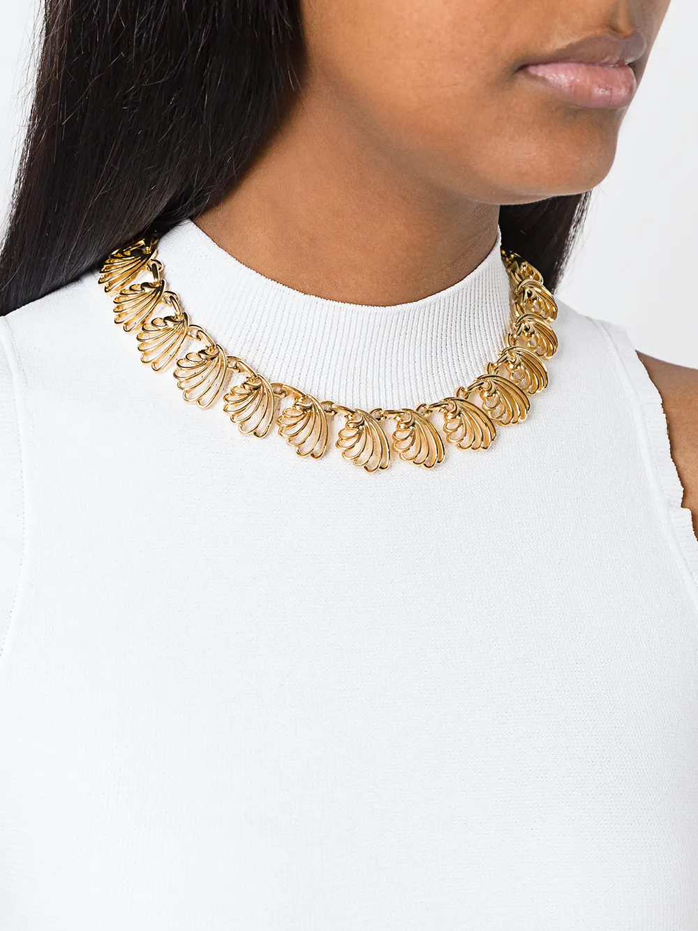 nina ricci vintage 古着扇贝形设计项链