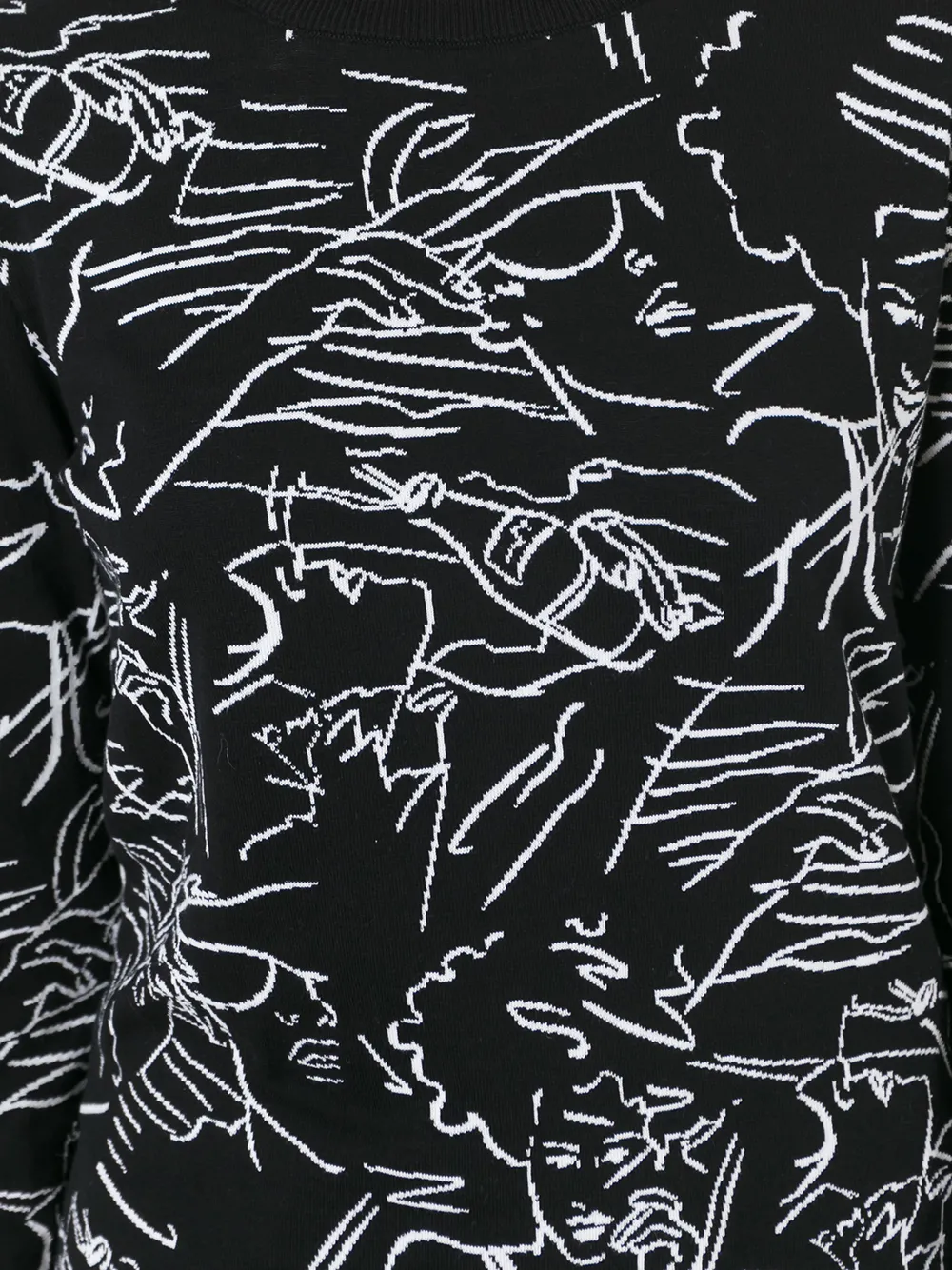 Kenzo sketch print jumper Zwart