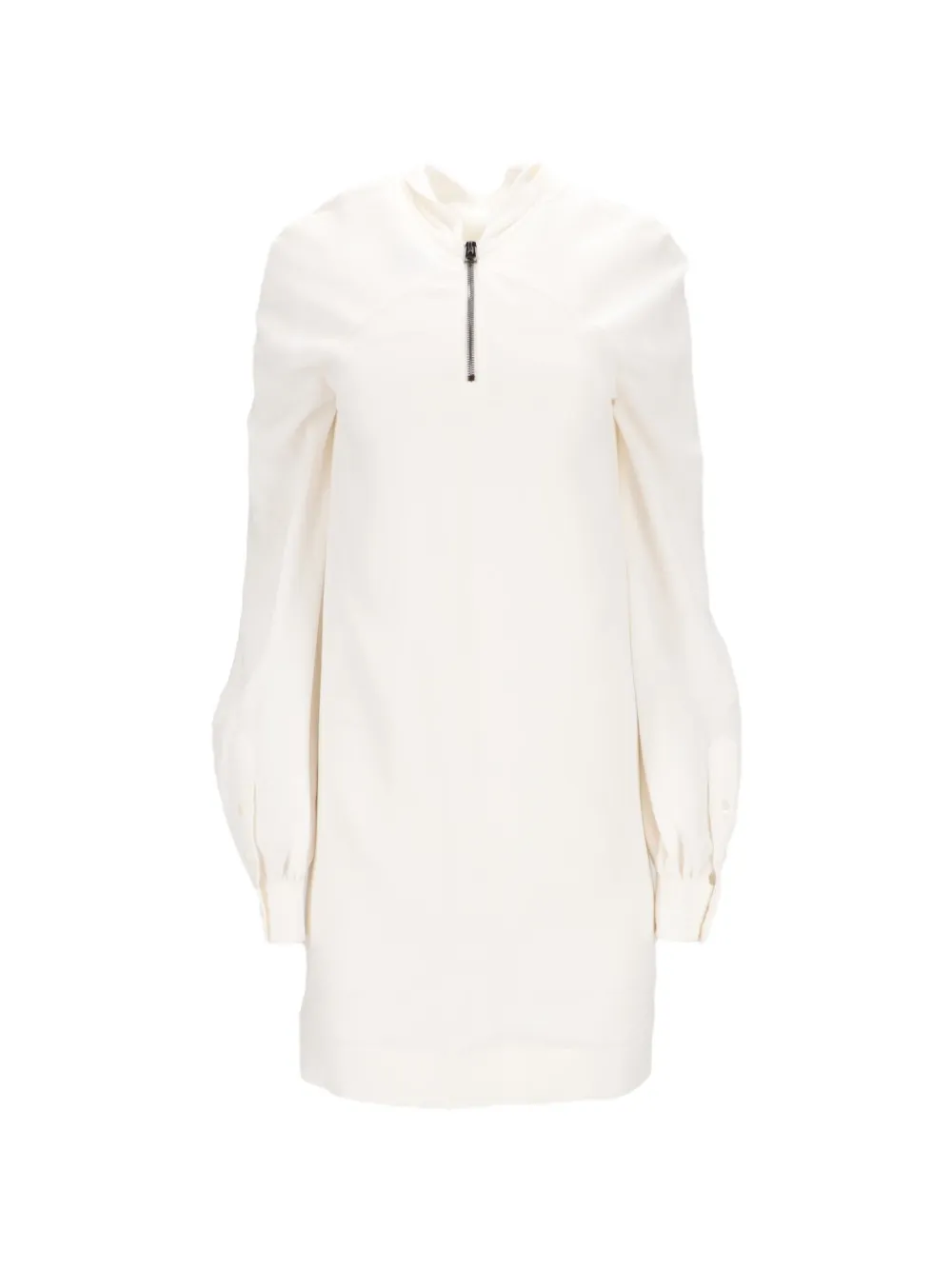 TOM FORD Seidenkleid mit Bischofsärmeln - Weiß