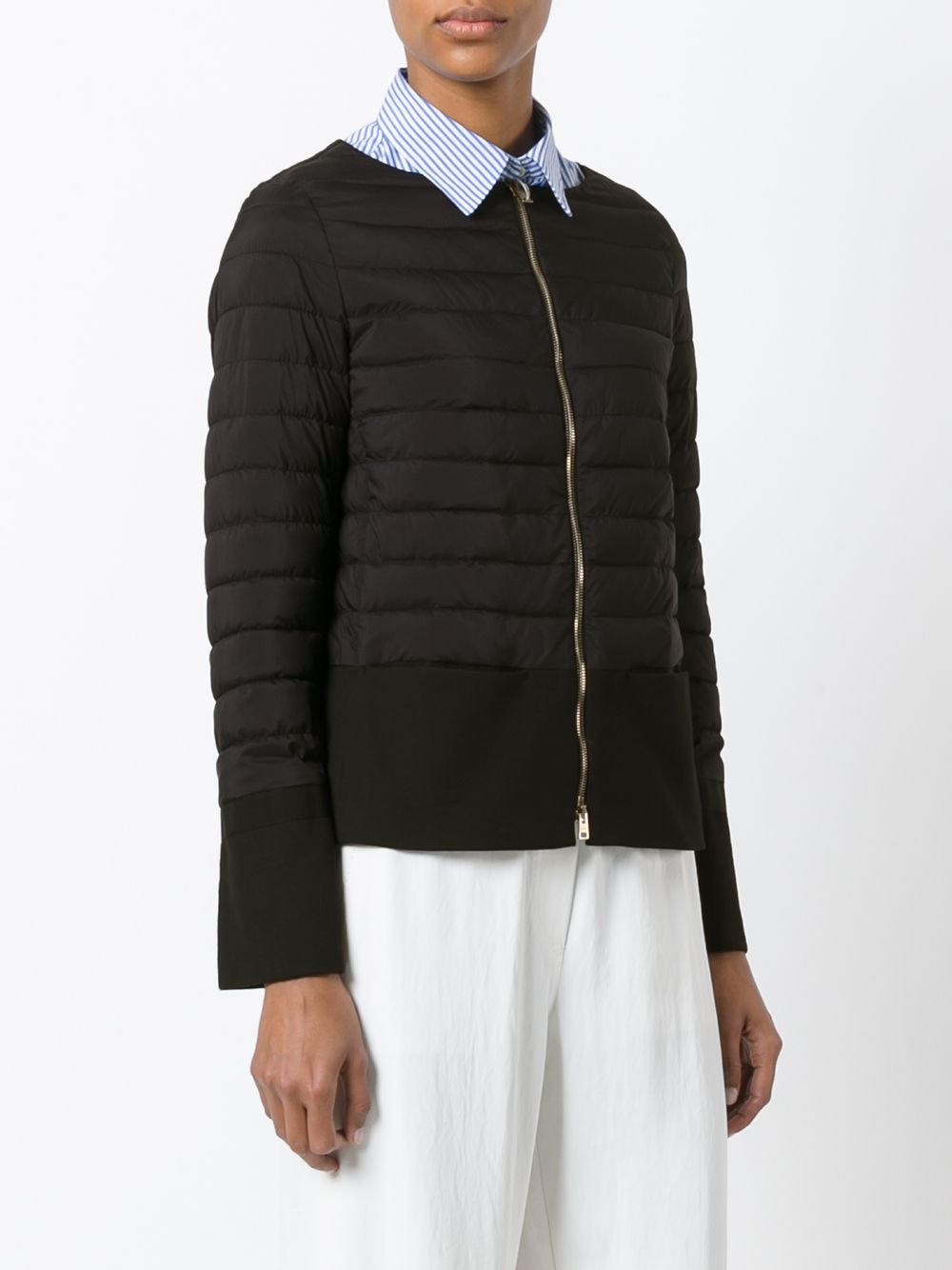 herno 无领衬垫夹克