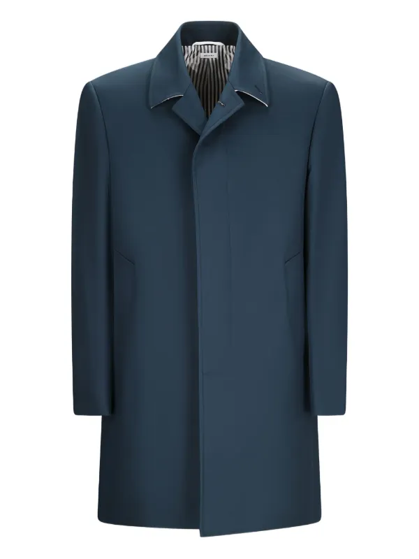 Thom Browne Klassischer Mantel Blau FARFETCH DE