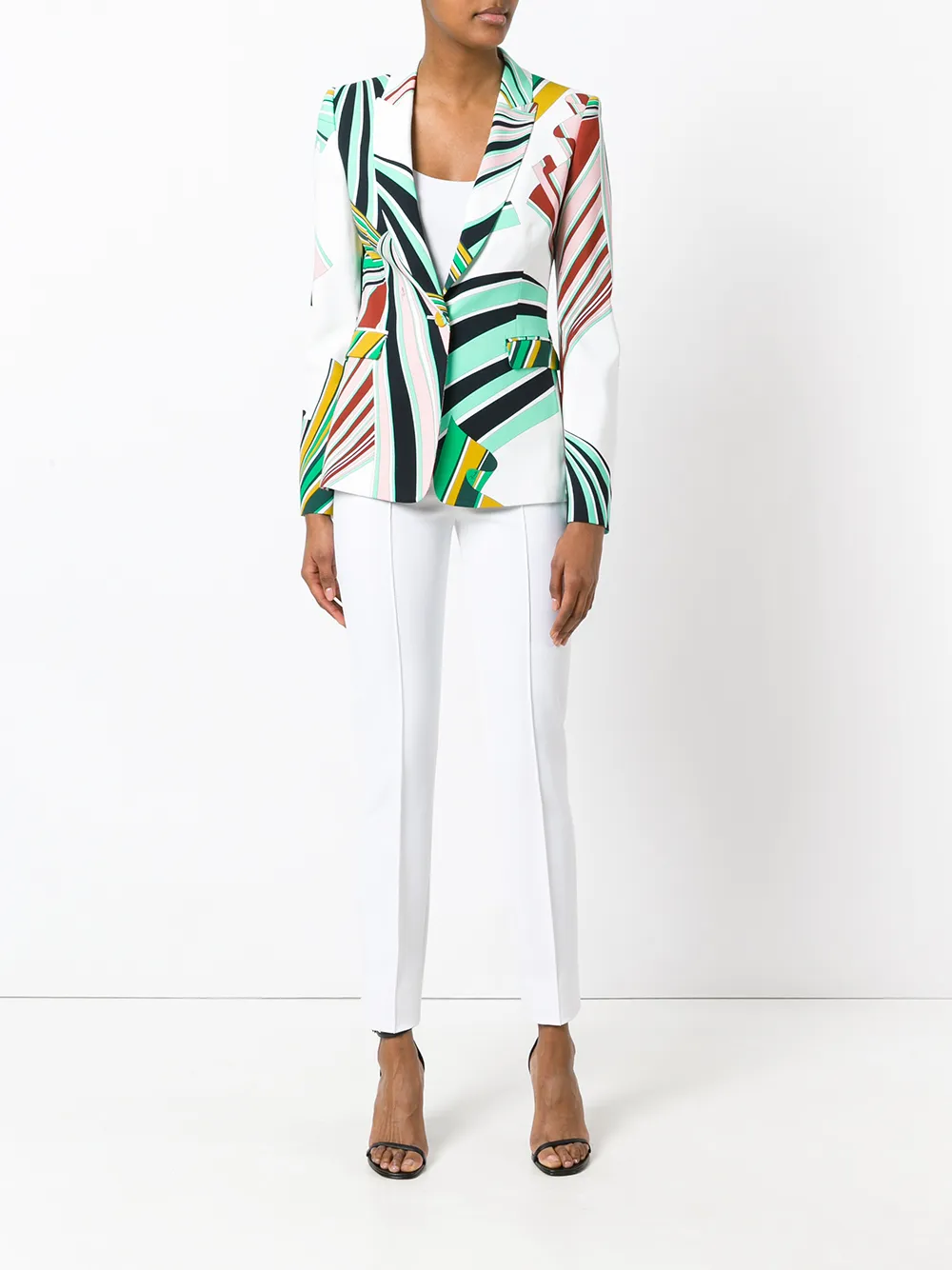 PUCCI cropped trousers - Wit