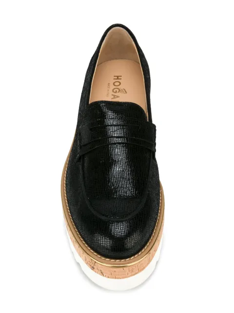 hogan platform loafers