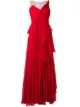 Image 1 of Alberta Ferretti draped net-insert gown