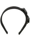 Ferragamo embellished bow headband - Black