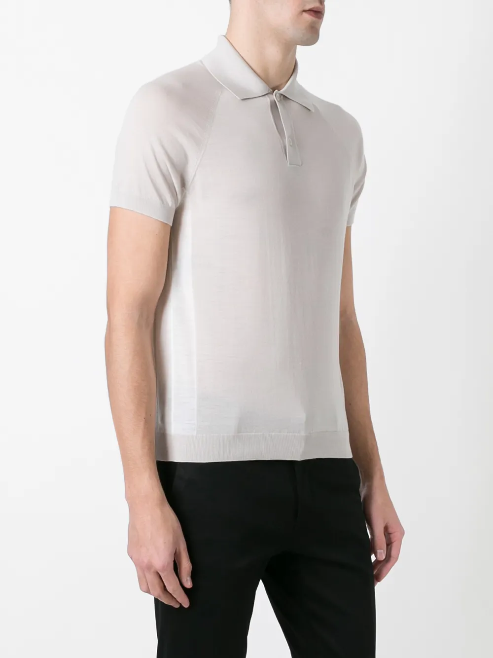 Prada sheer polo shirt Beige