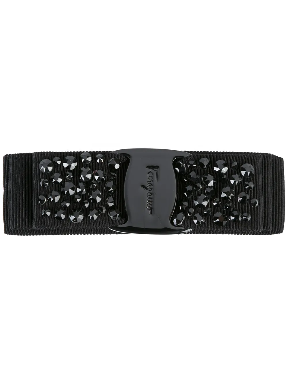 Ferragamo hair clip-on - Nero