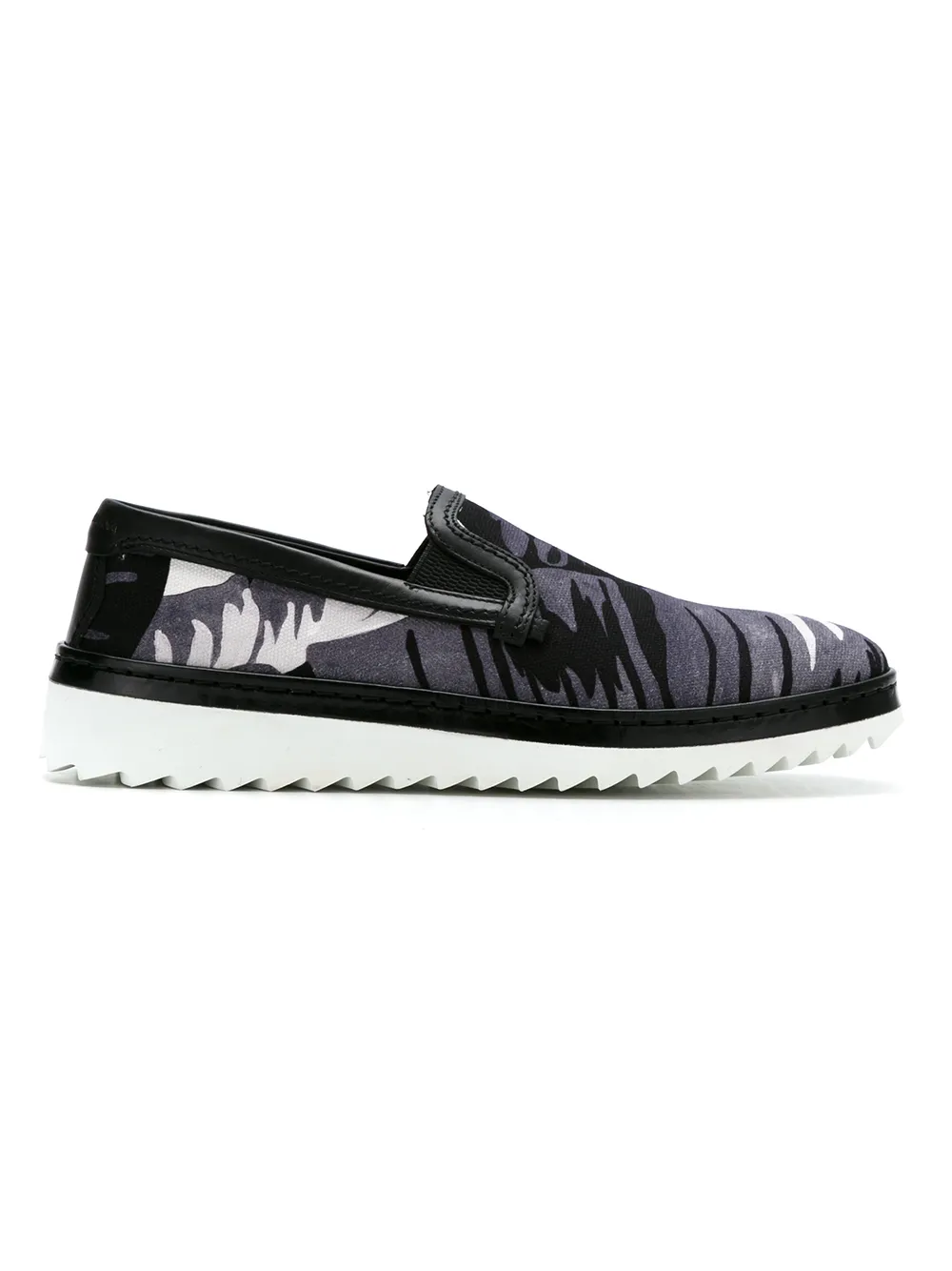 Dolce & Gabbana Slip-On-Sneakers mit Print - Schwarz