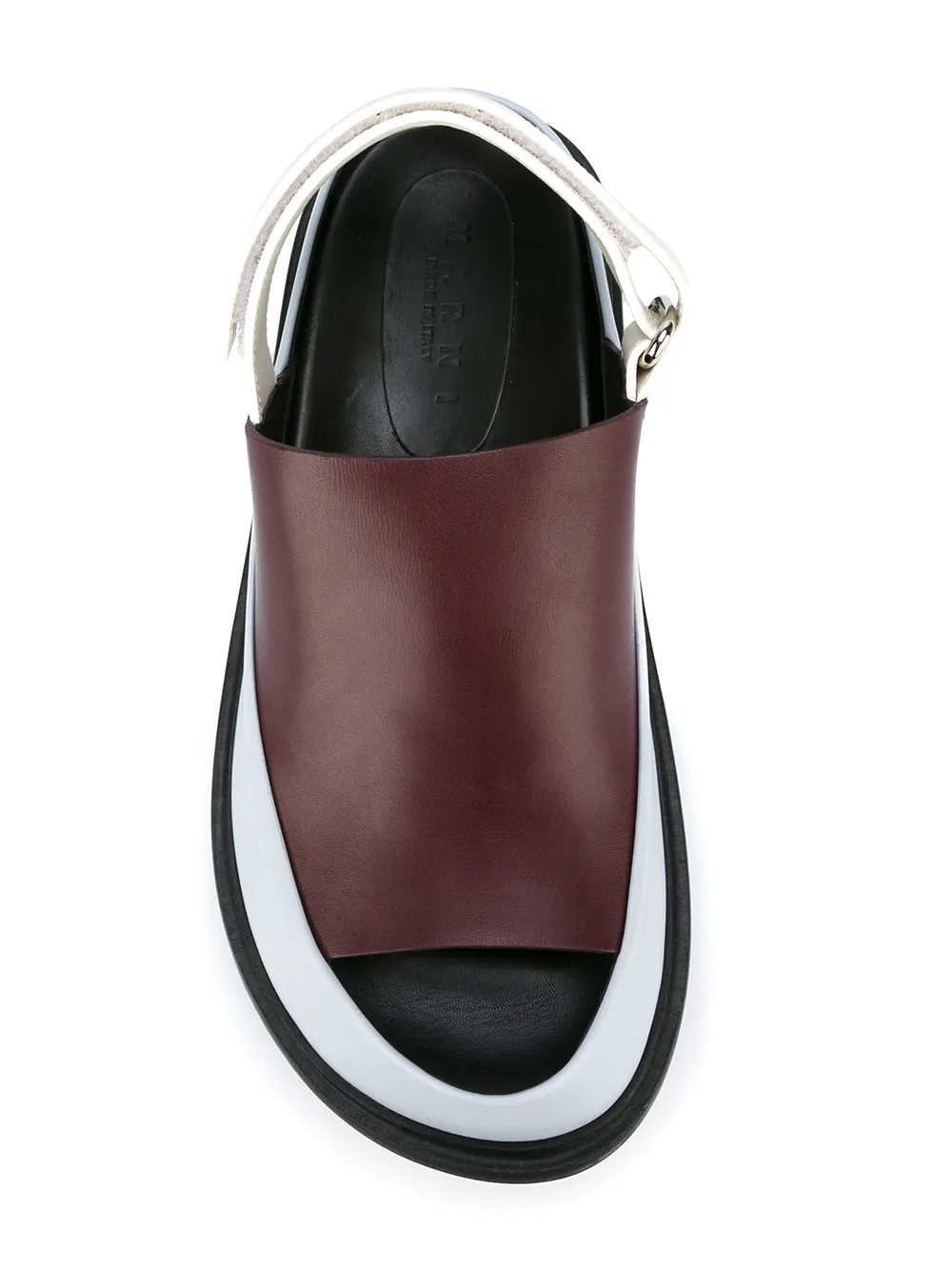 Marni colourblock sandalen Rood
