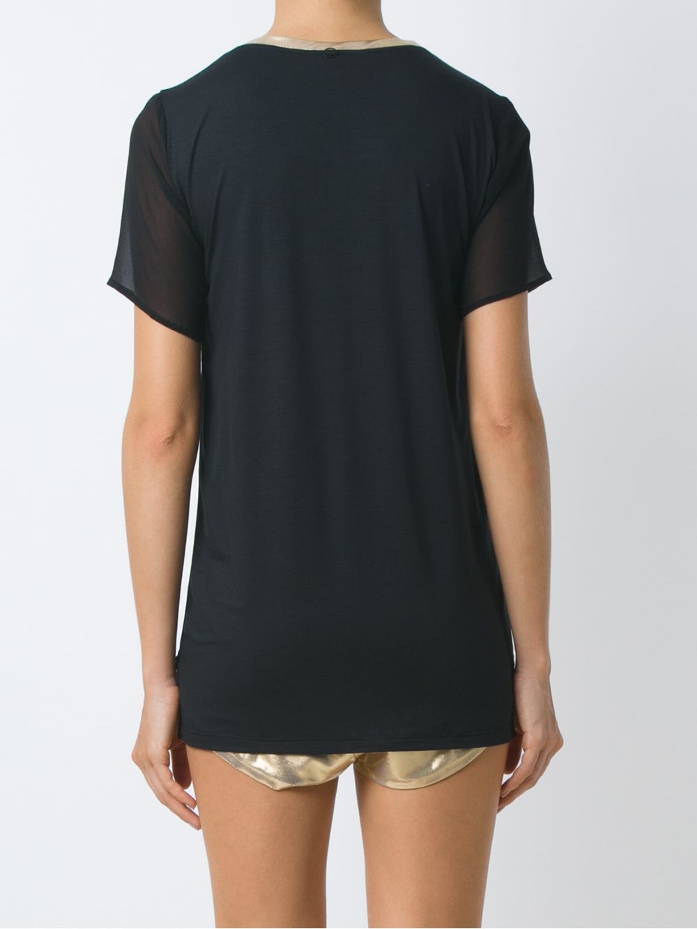 фото Adriana Degreas round neck silk t-shirt