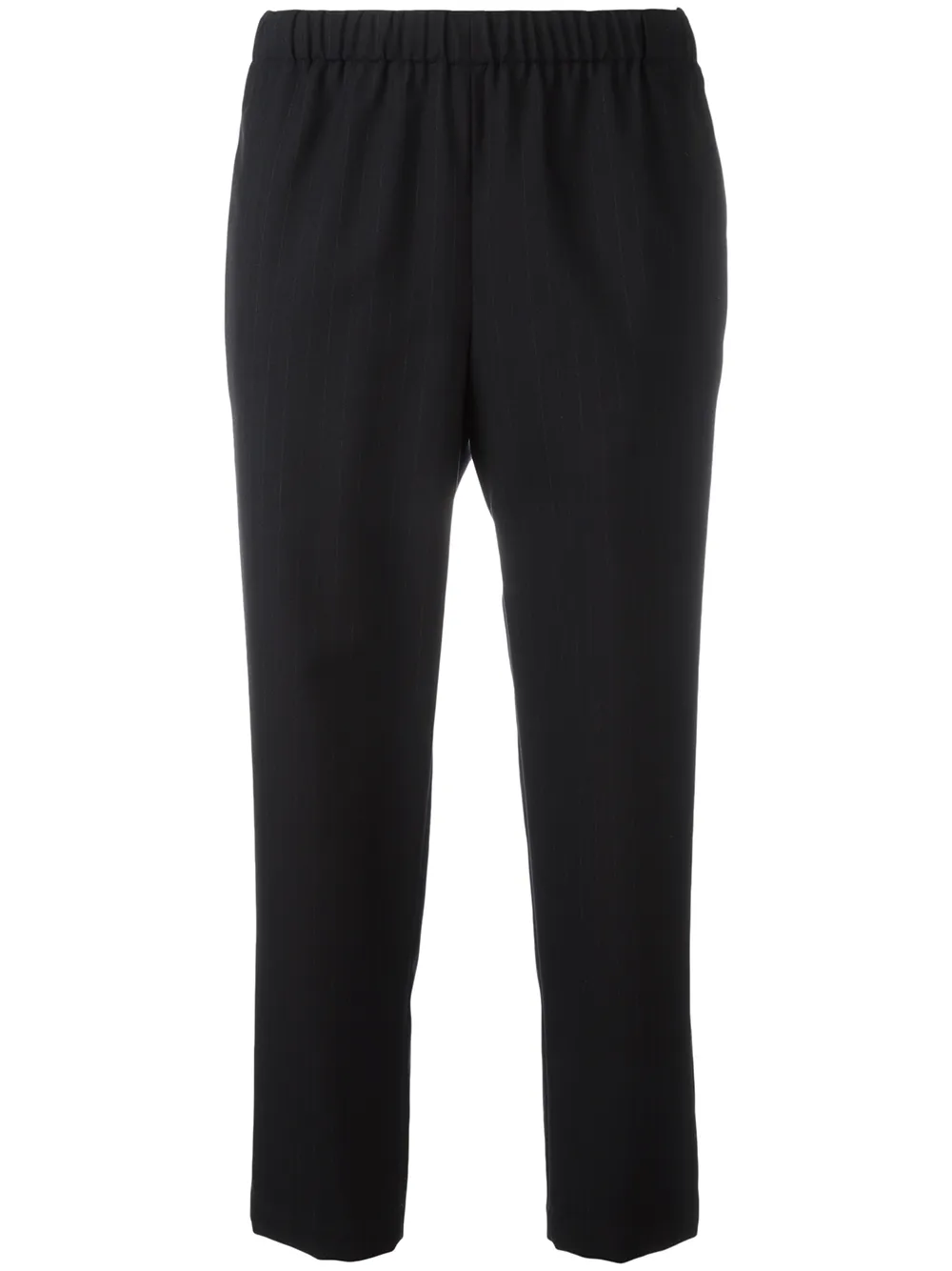 Comme Des Garçons Comme Des Garçons pinstriped cropped trousers Blauw