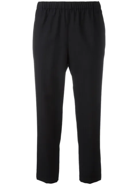 Comme Des Garçons Comme Des Garçons pinstriped cropped trousers